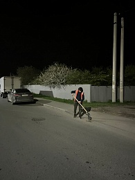 В центре Рязани по ночам моют дороги