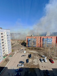 Огонь с полей пришел на окраины Сасова