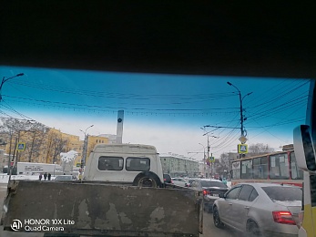 Из-за ДТП на площади Победы в Рязани собирается пробка