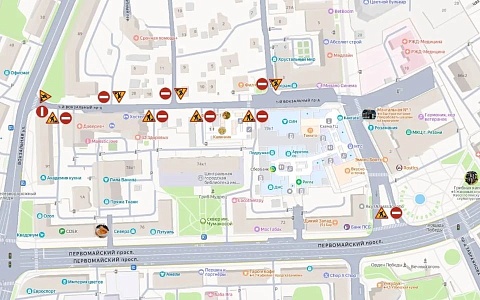 В Рязани перекроют движение автомобилей на 1-м Вокзальном проезде