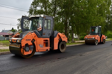 Зампред Павел Супрун осмотрел ремонт дорог в Рыбновском районе