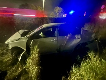 В Рязани столкнувшиеся на Южной окружной Toyota и Mazda улетели в кювет