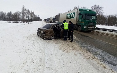 В ДТП под Рязанью пострадала 55-летняя водительница ВАЗ-2110