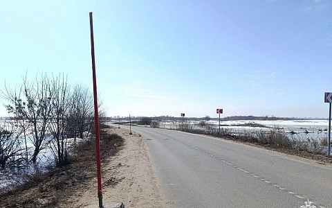 МЧС предупредило о затоплении дороги в Рязанском районе