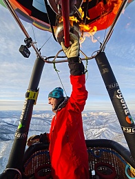 Рязанский воздухоплаватель пролетел 160 км на шаре из Кузбасса в Хакасию