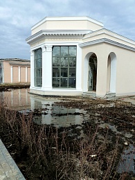 В Рязани подтопило строящуюся территорию Торгового городка