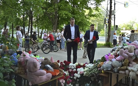 Губернатор Рязанской области возложил цветы в память о погибших из-за атаки БПЛА