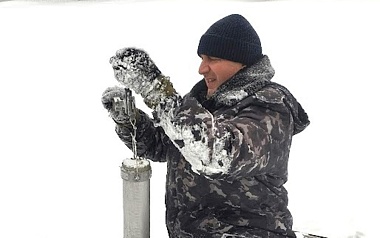 Сугробы в Окском заповеднике перешагнули метровый рубеж