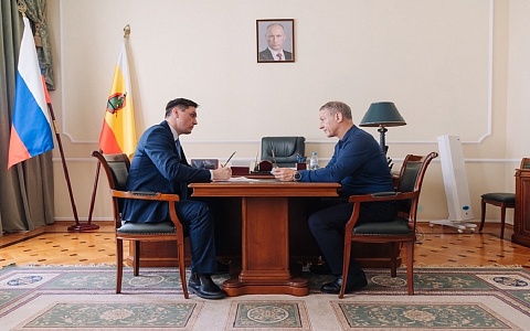 Спикер Рязанской облдумы Аркадий Фомин встретился с главой Ермишинского округа