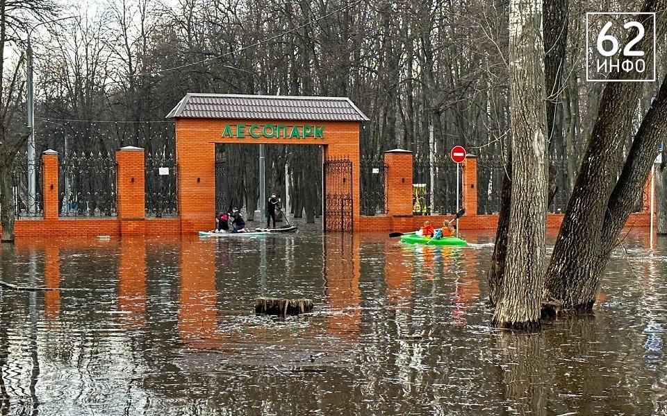 Из рязанских парков перед паводком вывезут имущество - 62ИНФО
