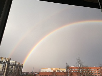 Фоторепортаж: над Рязанью возвысилась двойная радуга - 62ИНФО Фоторепортаж: над Рязанью возвысилась двойная радуга