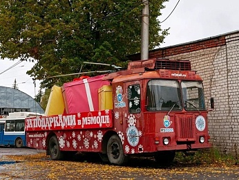 Рязанцам показали грузовой троллейбус 