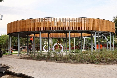 Губернатор Павел Малков осмотрел ход благоустройства Нижнего городского парка