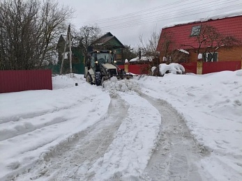 «Неидеально, но…» : в Солотче очистили от снега восемь дорог