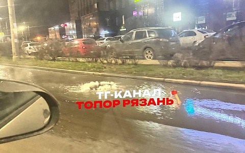 Канализацию прорвало в двух местах в Московском районе Рязани