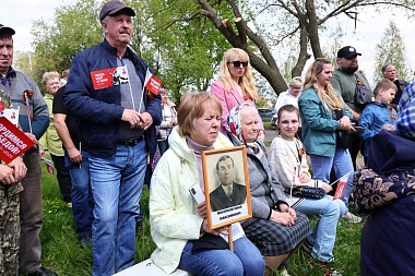 В Рязани открыли памятник жителям посёлка Карцево в честь 80-летия Победы