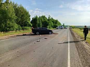 В Сапожковском районе в автокатастрофе скончался 27-летний мужчина