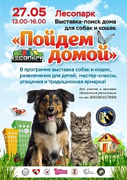 В Рязани в Лесопарке пройдет выставка бездомных животных «Пойдем домой»