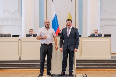 Семь депутатов Рязанской областной Думы получили золотые знаки отличия ГТО