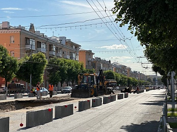 Фоторепортаж: в Рязани проводят капремонт на Первомайском проспекте