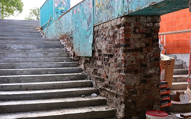 Ремонт подземного перехода на Московском шоссе ведется по графику