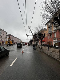 Троллейбусы в Рязани приостановили движение из-за обрыва проводов