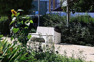 В рязанском сквере у «Рязань-2» почти завершили обустройство дорожек