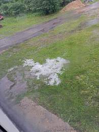 В Рязанской области 1 июня выпал град