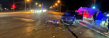 Мотоциклист пострадал в аварии с легковушкой в Рязани