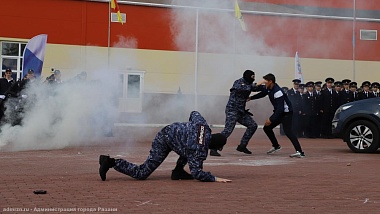 В Рязани присягу приняли 85 первокурсников Рязанского филиала Московского университета МВД