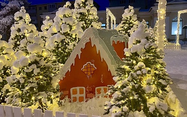 Снег и гирлянды превратили Рязань в новогоднюю открытку